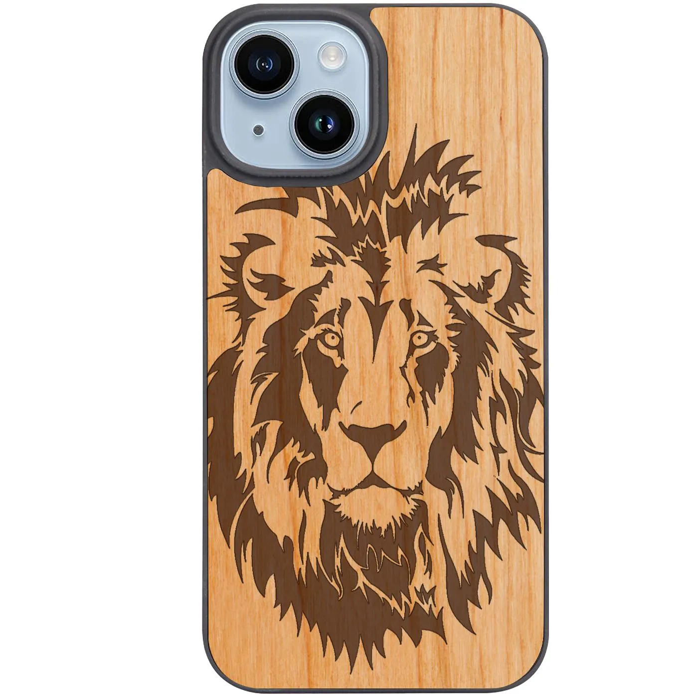 Polished Layer Personal Style Lion Face 5 - Engraved Phone Case