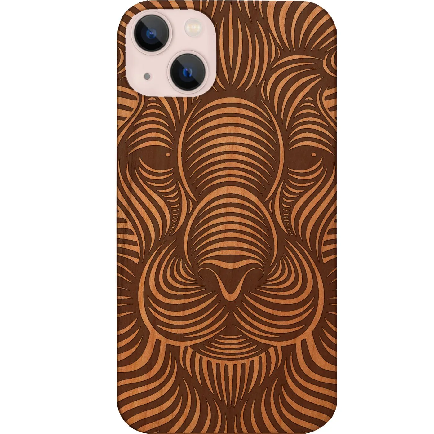 Lion Waves - Engraved Phone Case Modern Layer Unique Texture