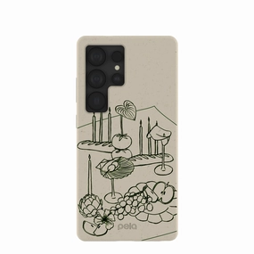 London Fog A Soiree Samsung Galaxy S25 Ultra Case Soft Material Soft Look Texture