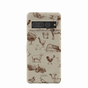 London Fog Barn and Field Google Pixel 7 Pro Case Color Pattern Smooth Finish