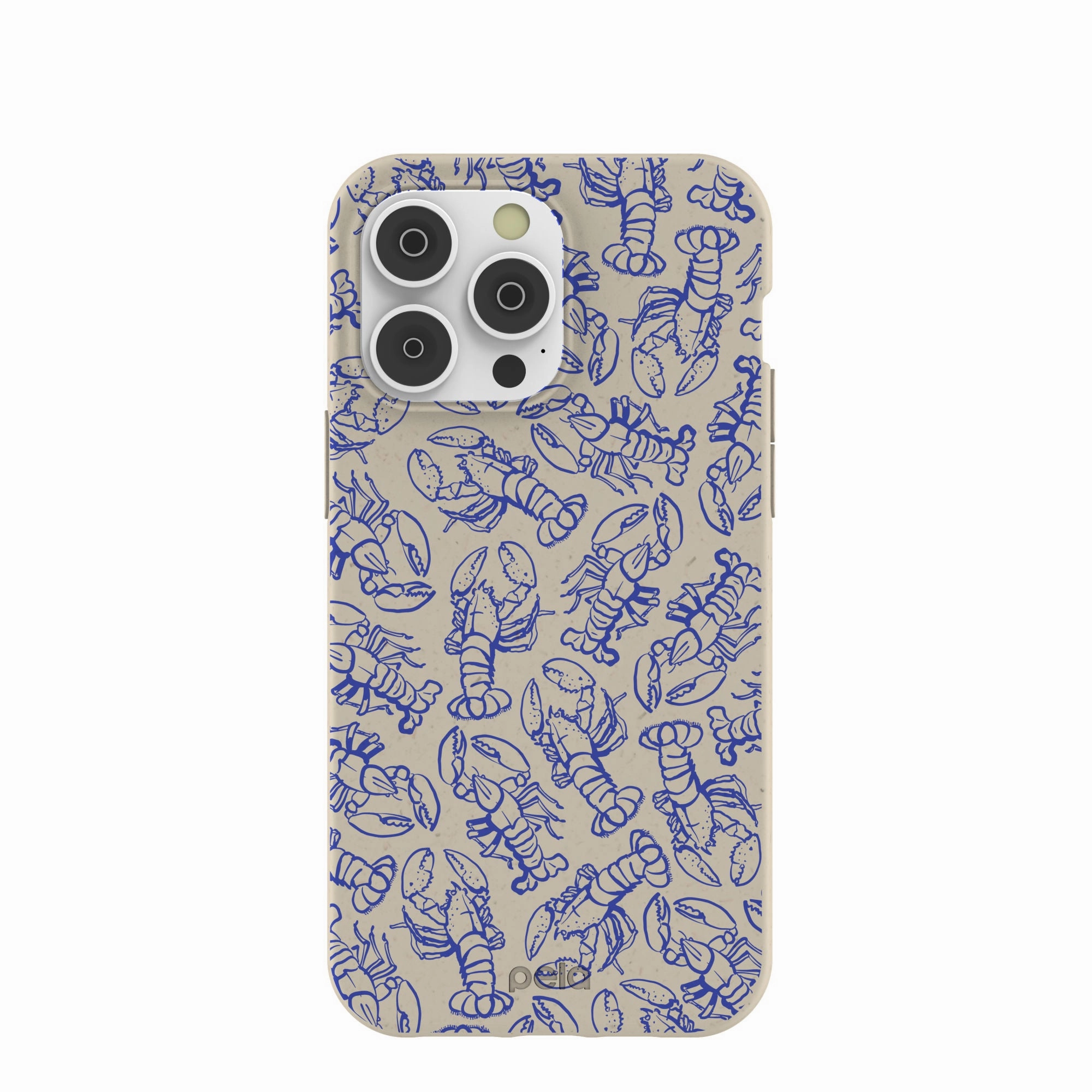 Smooth Texture Polished Texture Finish London Fog Blue Lobster iPhone 14 Pro Max Case