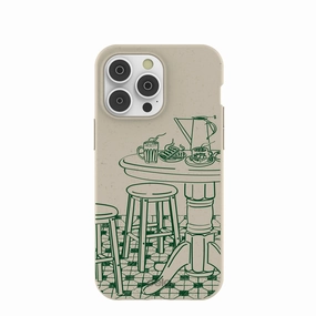 Durable Texture Stylish Touch London Fog Brunch iPhone 14 Pro Max Case