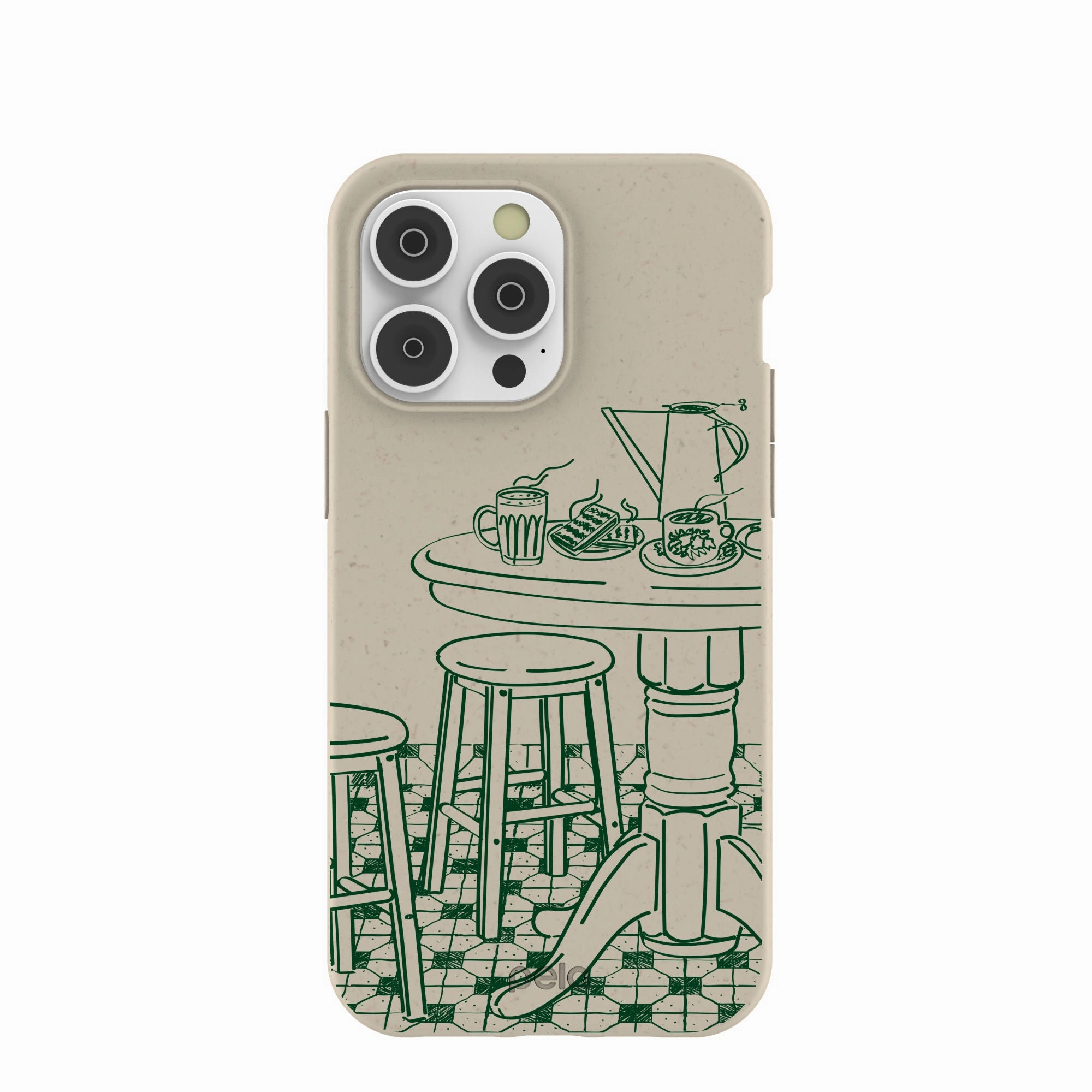 Durable Texture Stylish Touch London Fog Brunch iPhone 14 Pro Max Case