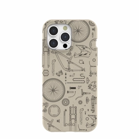 Minimal Pattern Texture London Fog Changing Gears iPhone 15 Pro Max Case