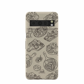 London Fog Charcuterie Boards Google Pixel 8 Pro Case Rugged Edge Smooth Layer Texture