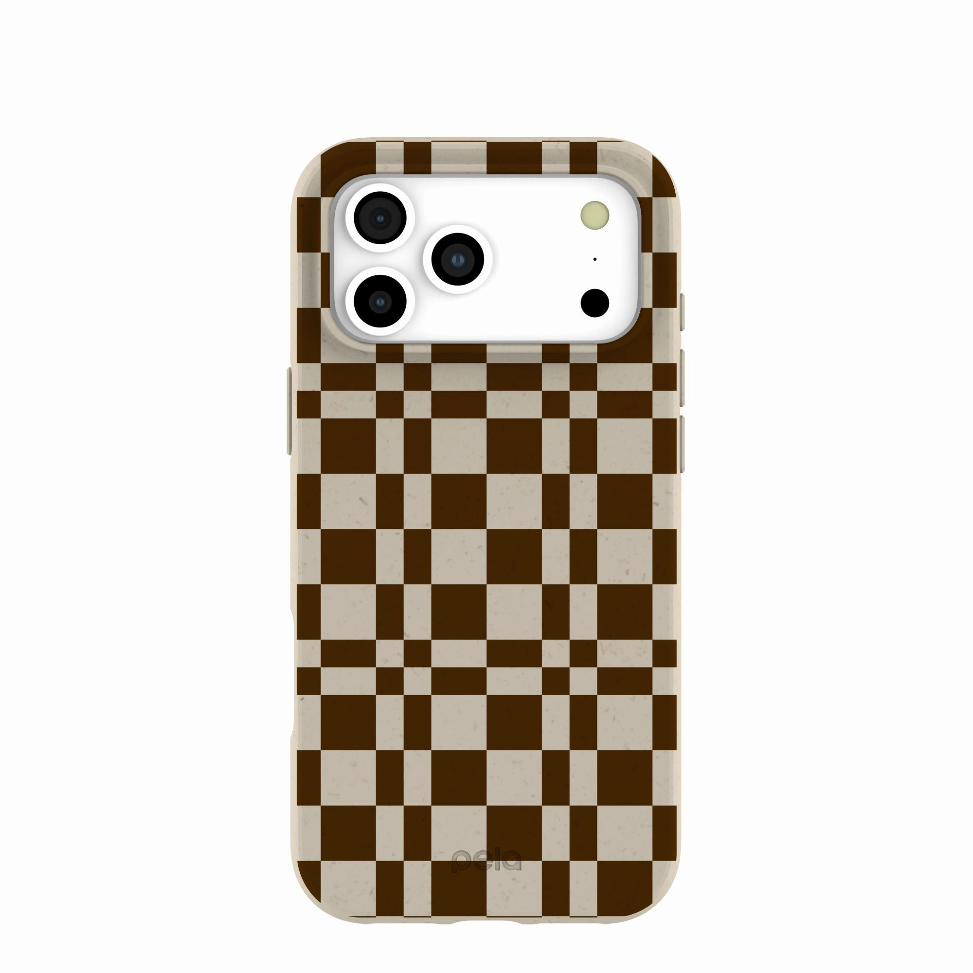 London Fog Chestnut Checkers iPhone 17 Pro Max Case Hybrid Finish