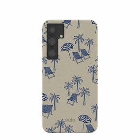 Hybrid Material Protective Detailing London Fog Coastal Lounging Samsung Galaxy S24 (Plus) Case