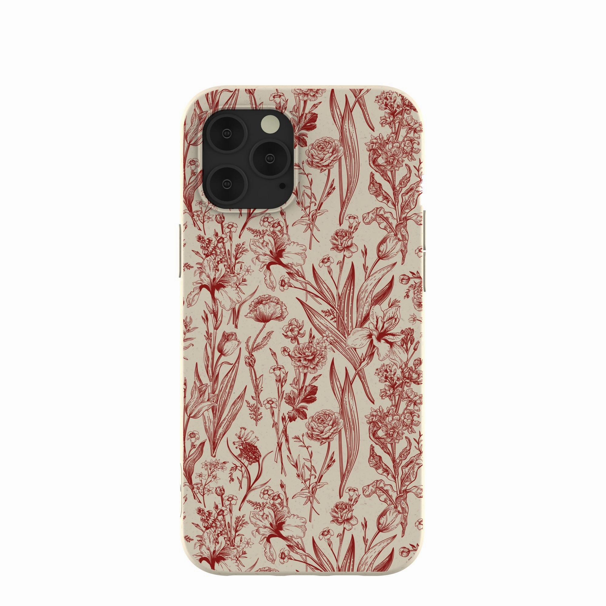 Daily Carry Comfort Edge Layer London Fog Crimson Bouquet iPhone 12 Pro Max Case