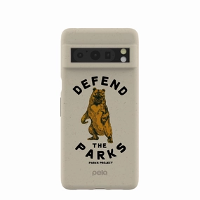 Soft Protection Printed Graphic London Fog Defend the Parks Google Pixel 8 Pro Case