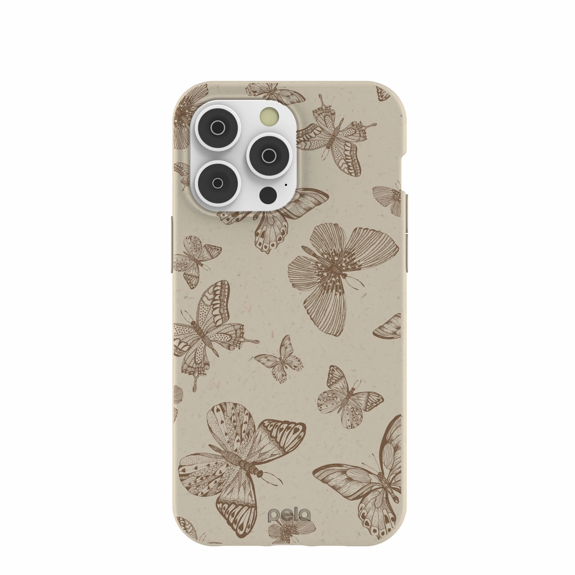 Minimalist Aesthetic London Fog Delicate Flutters iPhone 14 Pro Max Case
