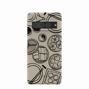 London Fog Dimsum Doodles Google Pixel 7 Pro Case Flexible Edge Enhanced Comfort