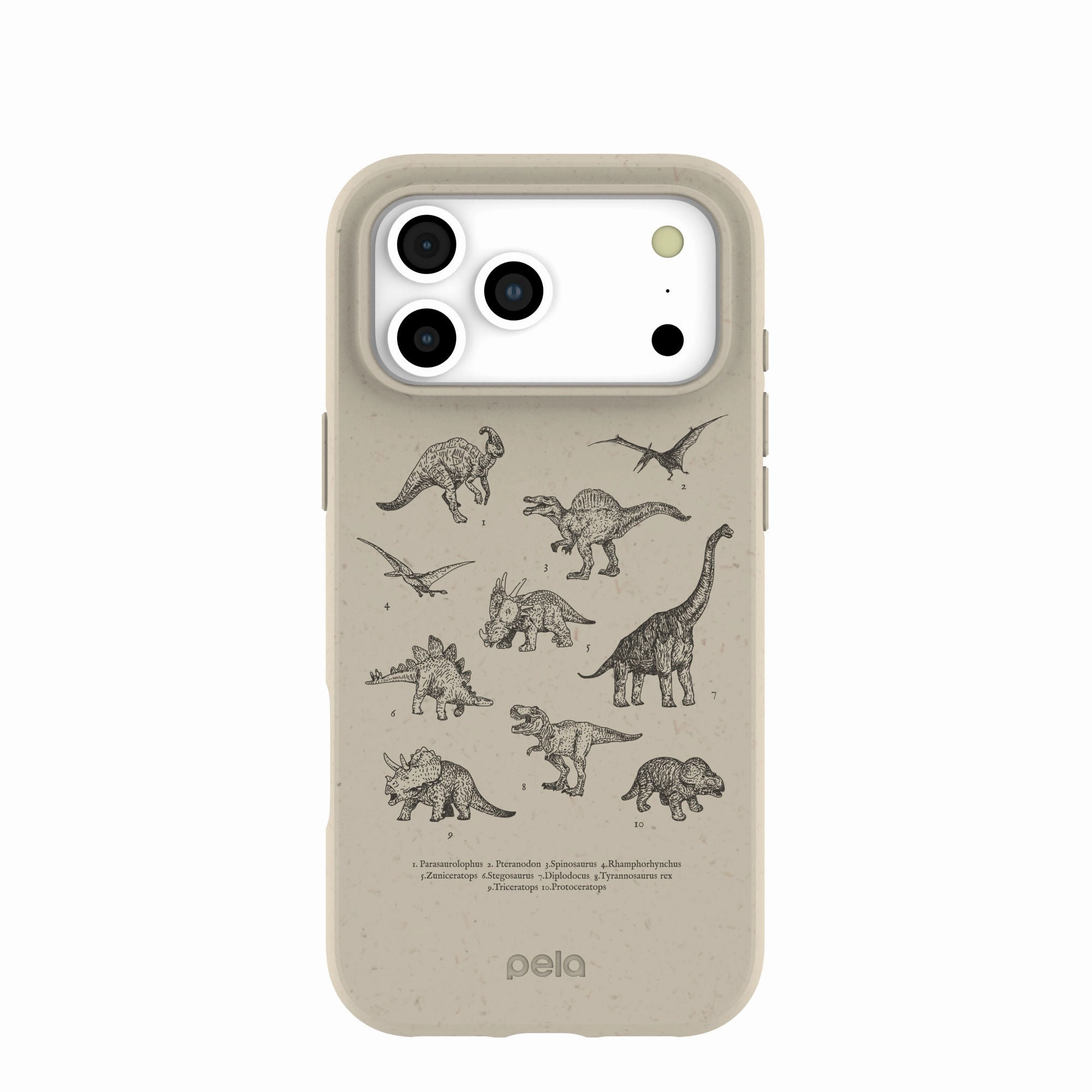 Soft Build Texture London Fog Dinosaurology iPhone 17 Pro Max Case
