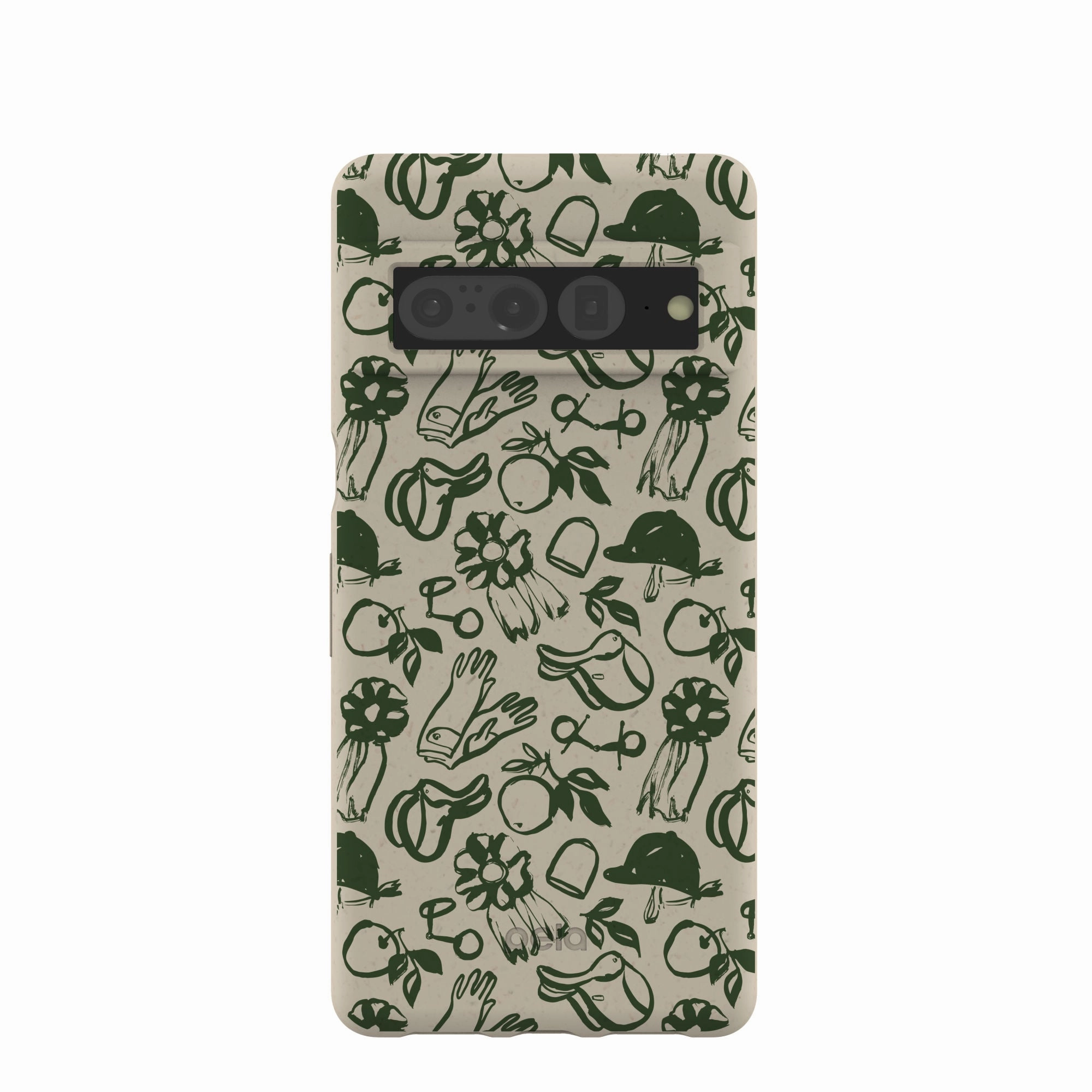 London Fog Equestrian Google Pixel 7 Pro Case Ergonomic form Smooth Texture Pattern