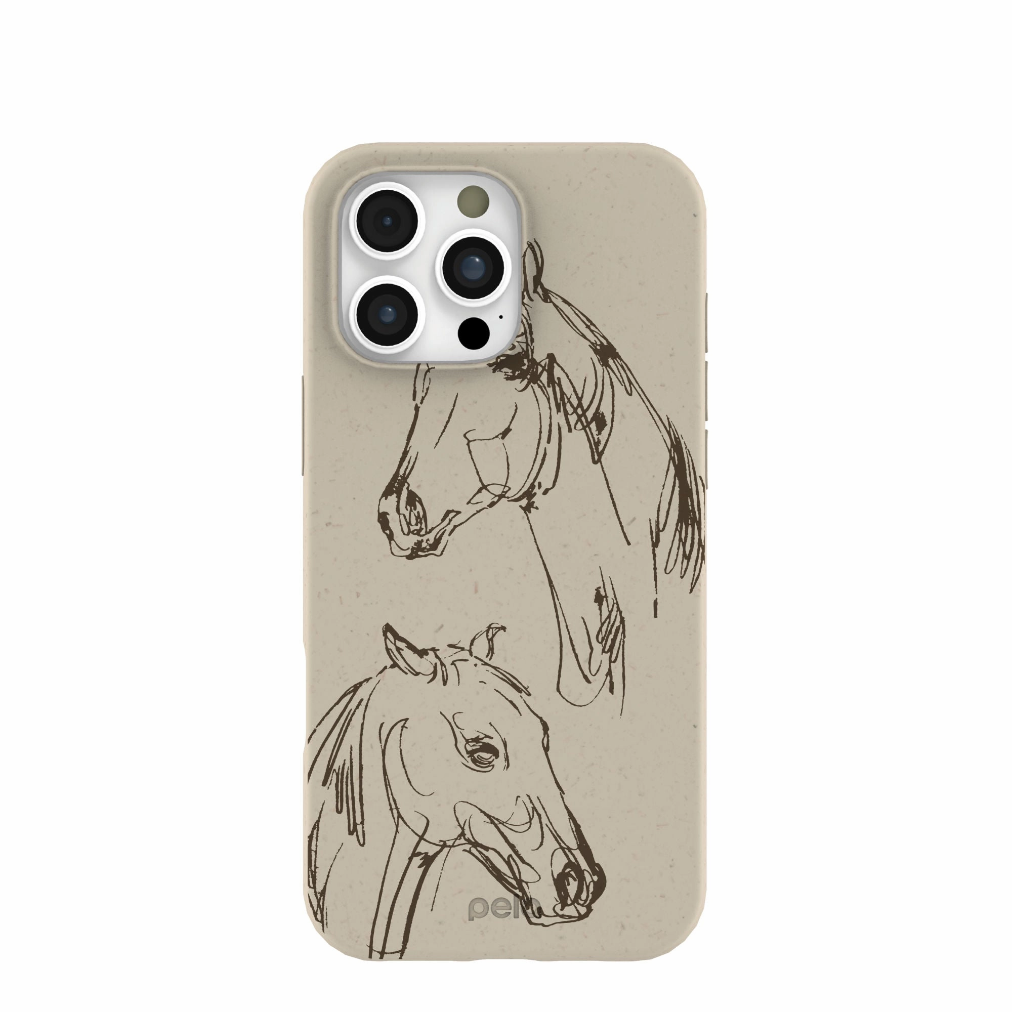daily protection Protective Design Texture London Fog Equine iPhone 16 Pro Max Case