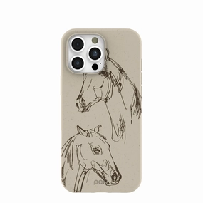 daily protection Protective Design Texture London Fog Equine iPhone 16 Pro Max Case