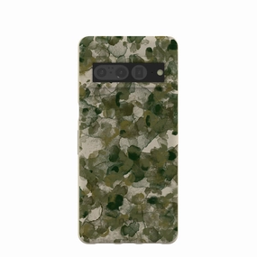 Comfort Detail Compact Design London Fog Foliage Camo Google Pixel 7 Pro Case
