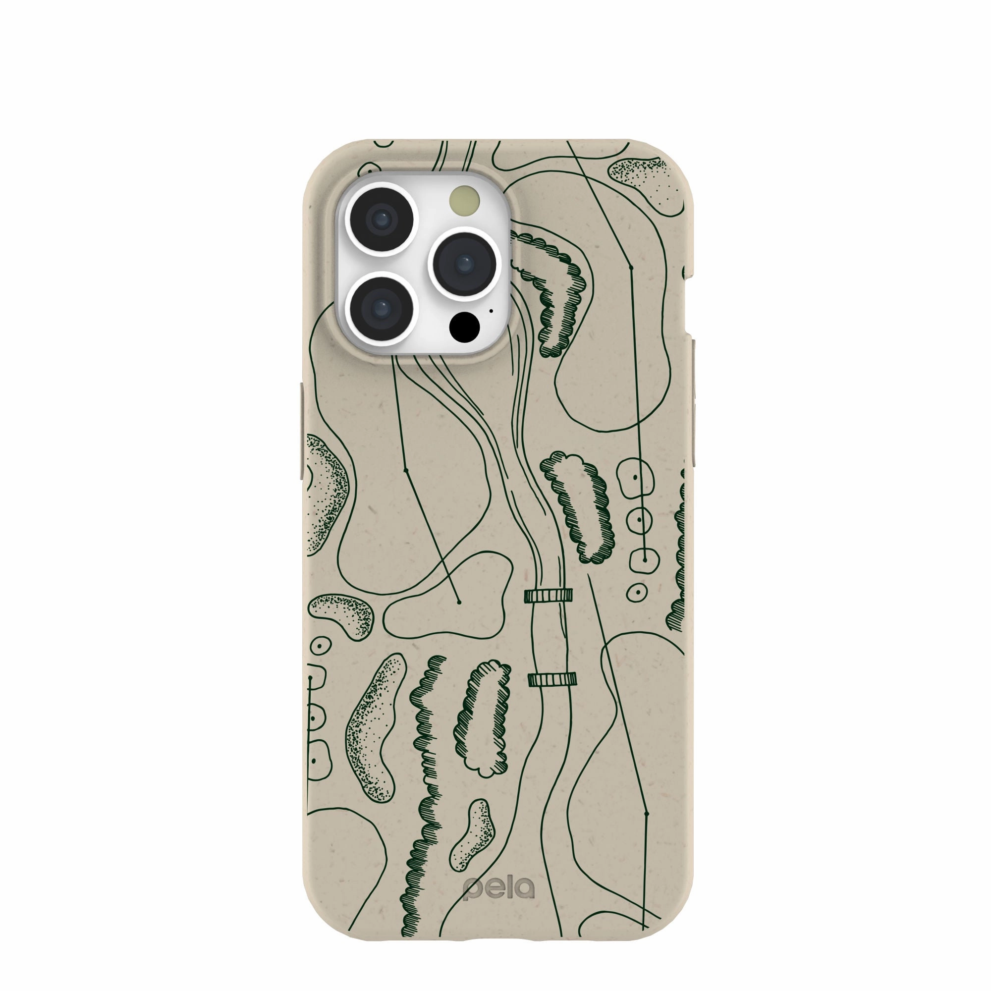 London Fog Golf Course iPhone 15 Pro Max Case Carbon Fiber