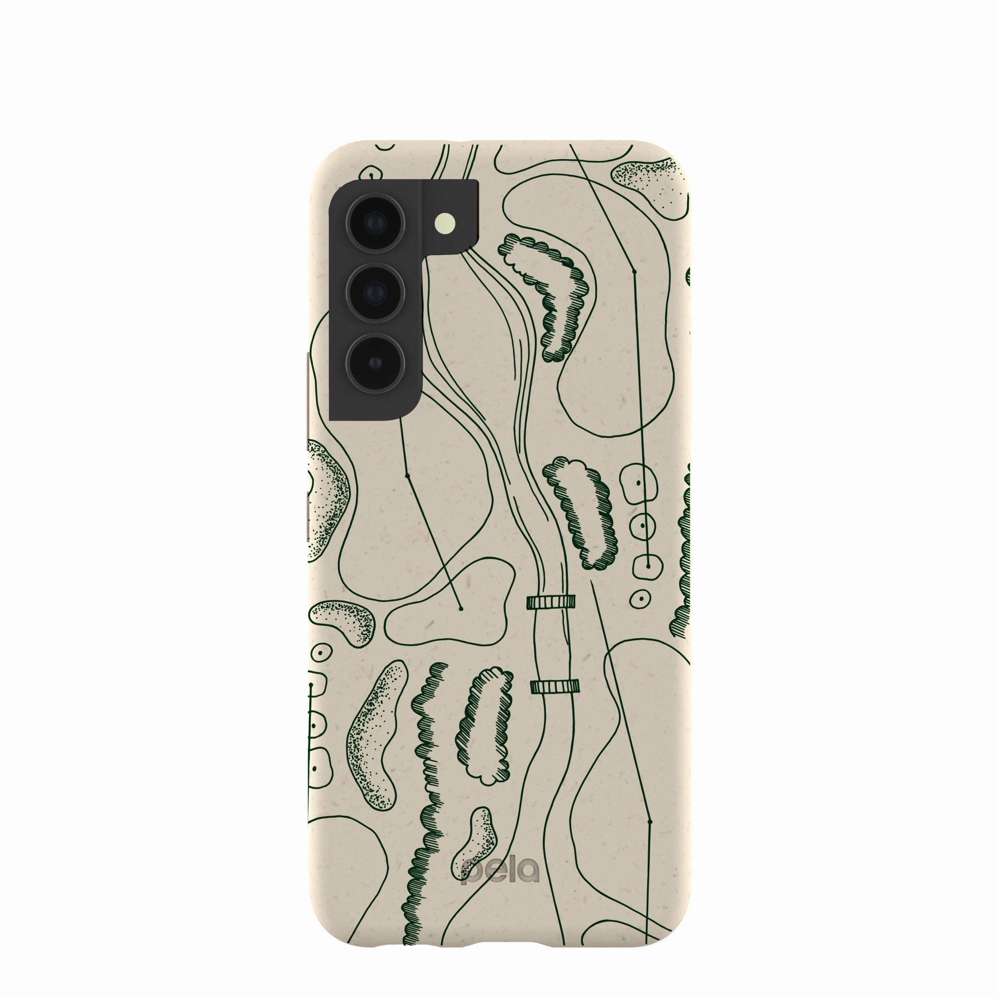 London Fog Golf Course Samsung Galaxy S22 Case Durable Surface Design