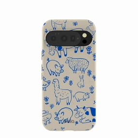 London Fog Happy Farmyard Google Pixel 10/10 Pro Case Stylish Layer Matte Feel Texture