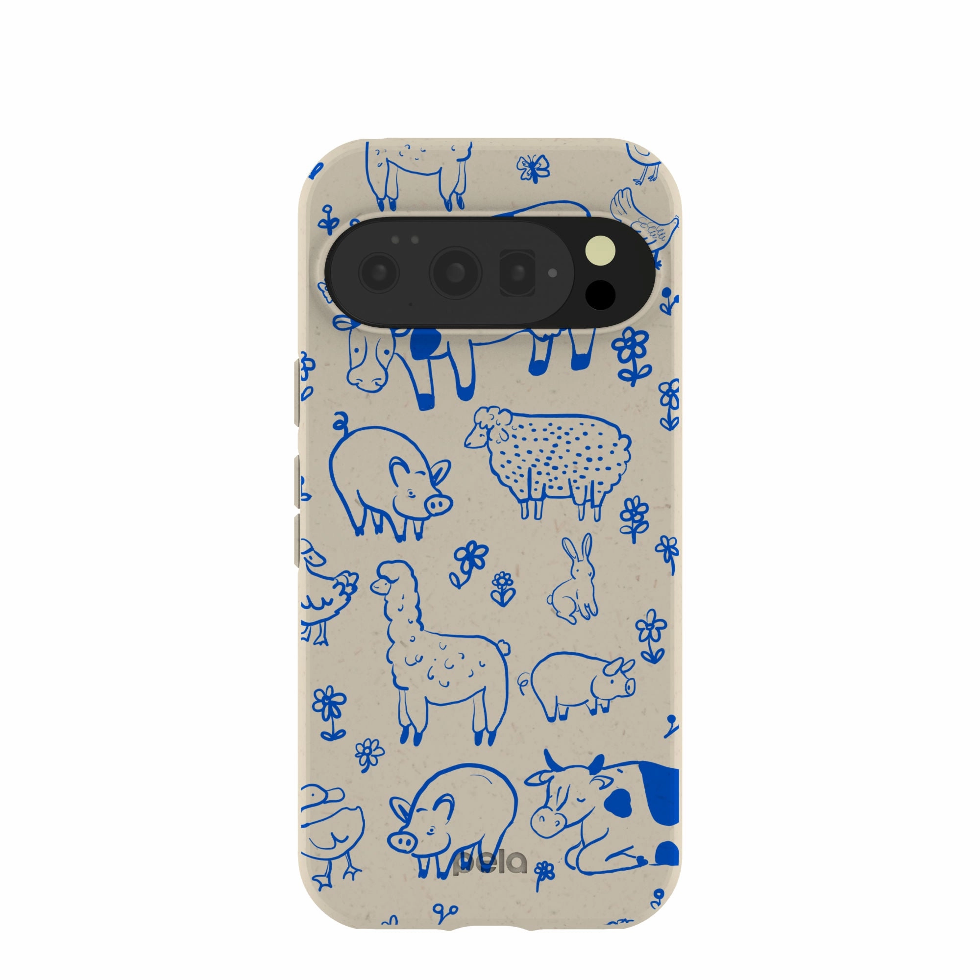 London Fog Happy Farmyard Google Pixel 10/10 Pro Case Stylish Layer Matte Feel Texture