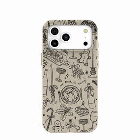 London Fog Holiday Dinner Party iPhone 17 Pro Max Case Everyday Style Trendy Design