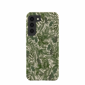 Gloss Texture Comfort grip design London Fog Leaf Camo Samsung Galaxy S22 Case