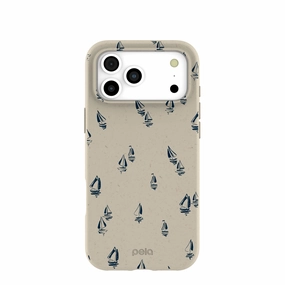 London Fog Lil Sails iPhone 17 Pro Max Case Matte Touch Minimal Build Texture