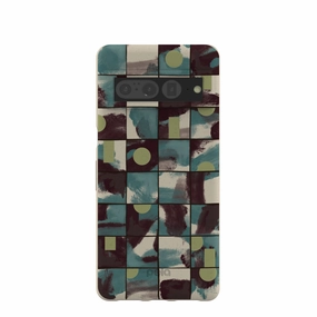 Marble Texture London Fog Mosaic Puzzle Google Pixel 7 Pro Case