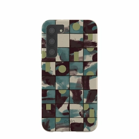 London Fog Mosaic Puzzle Samsung Galaxy S23 (Plus) Case Smooth Craftsmanship Modern Grip Texture