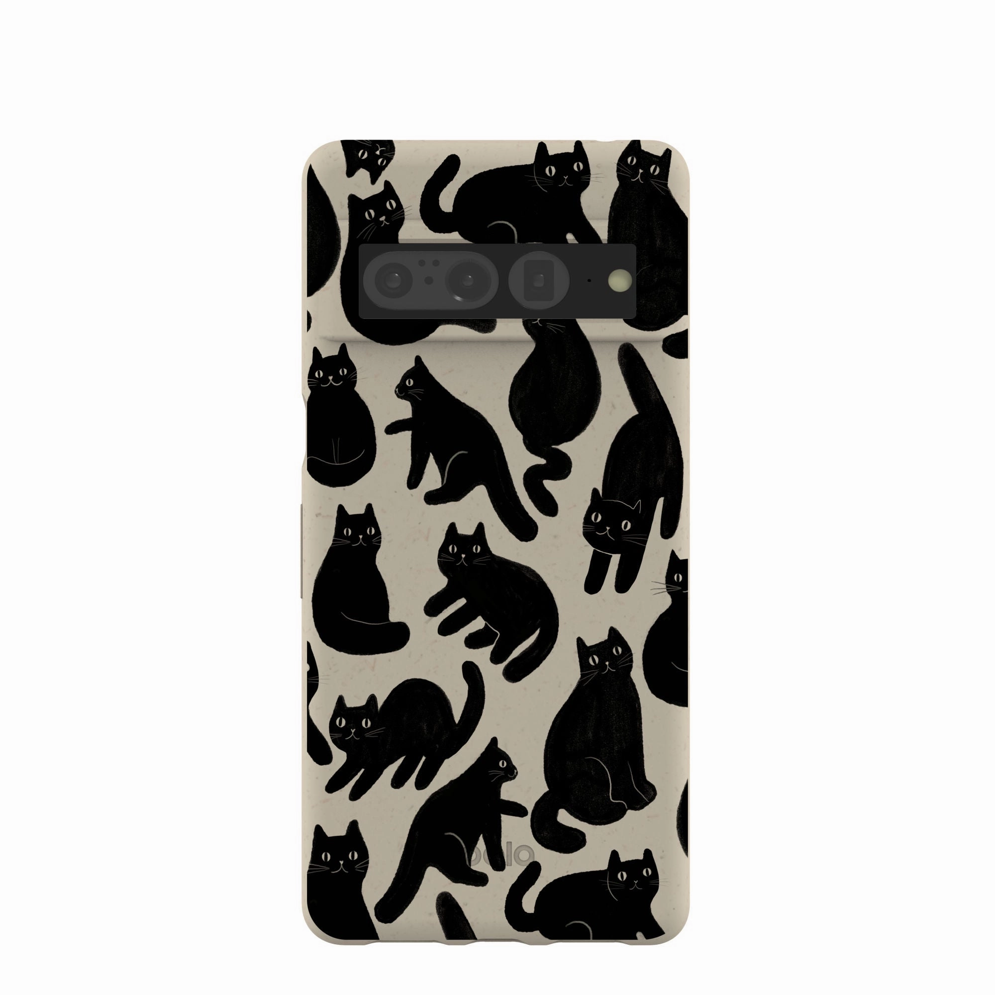 Gloss Surface Layer London Fog Night Meowers Google Pixel 7 Pro Case