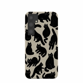 Enhanced grip London Fog Night Meowers Samsung Galaxy S24 (Plus) Case