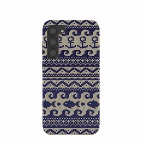 London Fog Ocean Knit Samsung Galaxy S23 (Plus) Case Enhanced grip