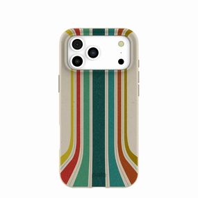 Urban Minimalism Shock Resistant London Fog Retro Lines iPhone 17 Pro Max Case