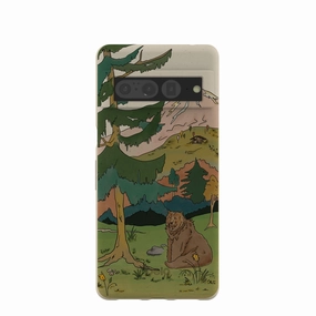 Outdoor Travel London Fog Rocky Bear Google Pixel 7 Pro Case