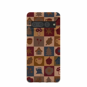 Sleek Guard Premium Edge London Fog Rustic Grid Google Pixel 7 Pro Case