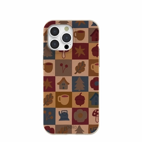 London Fog Rustic Grid iPhone 15 Pro Max Case Enhanced Durability