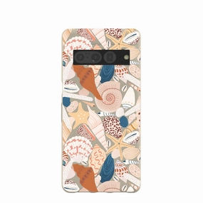 London Fog Sandy Shells Google Pixel 7 Pro Case Unique Texture Trendy Texture Finish