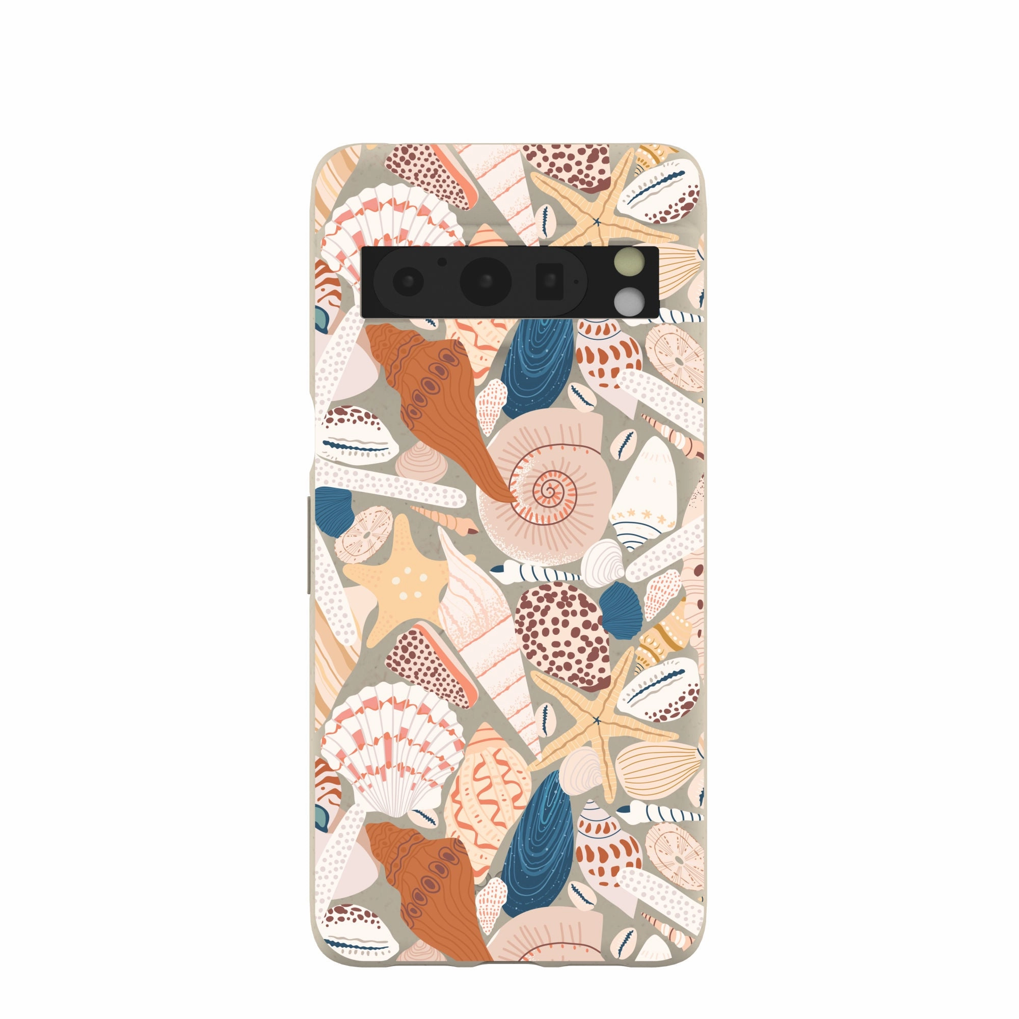 Soft Protection Edge Protection London Fog Sandy Shells Google Pixel 8 Pro Case