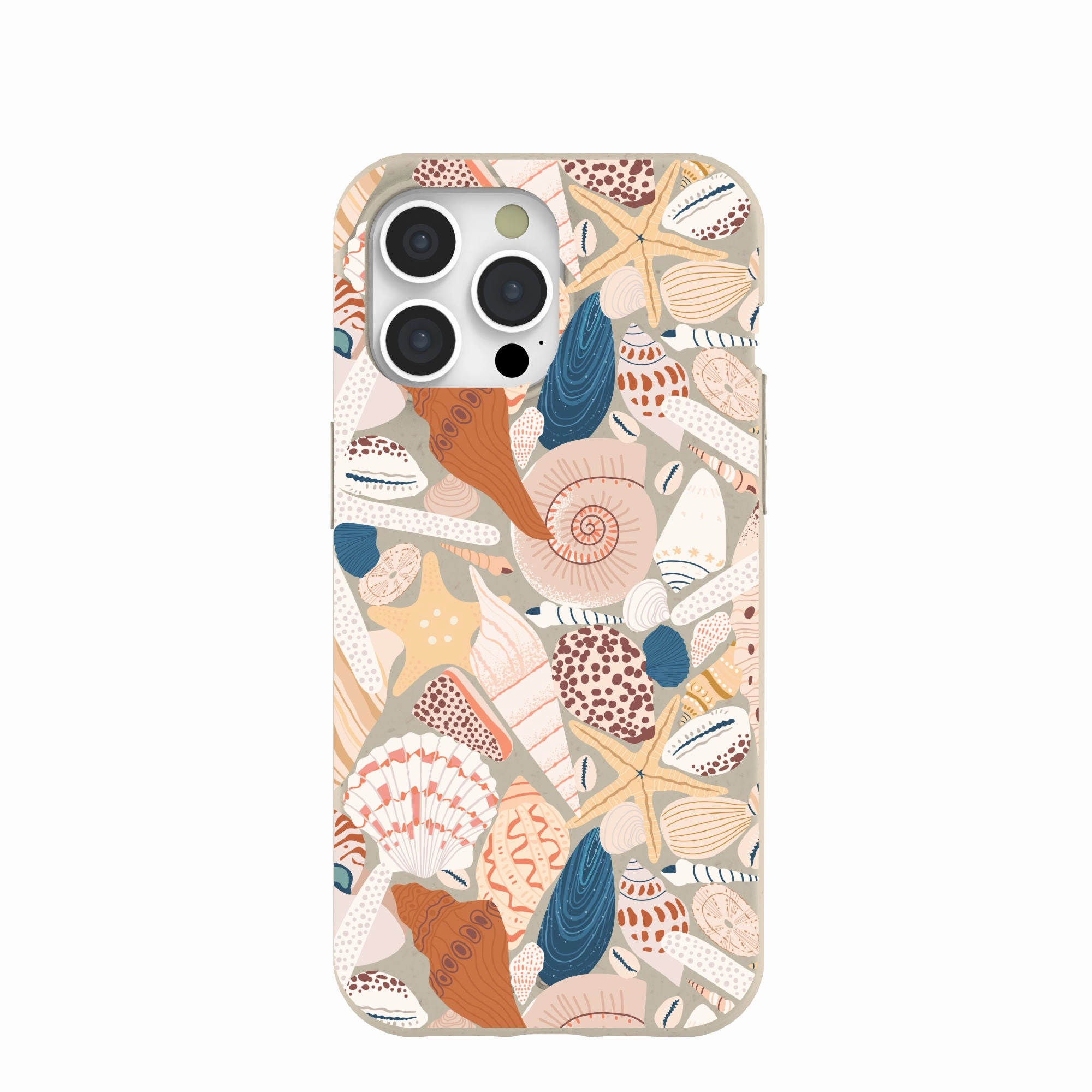 London Fog Sandy Shells iPhone 15 Pro Max Case Matte Detail