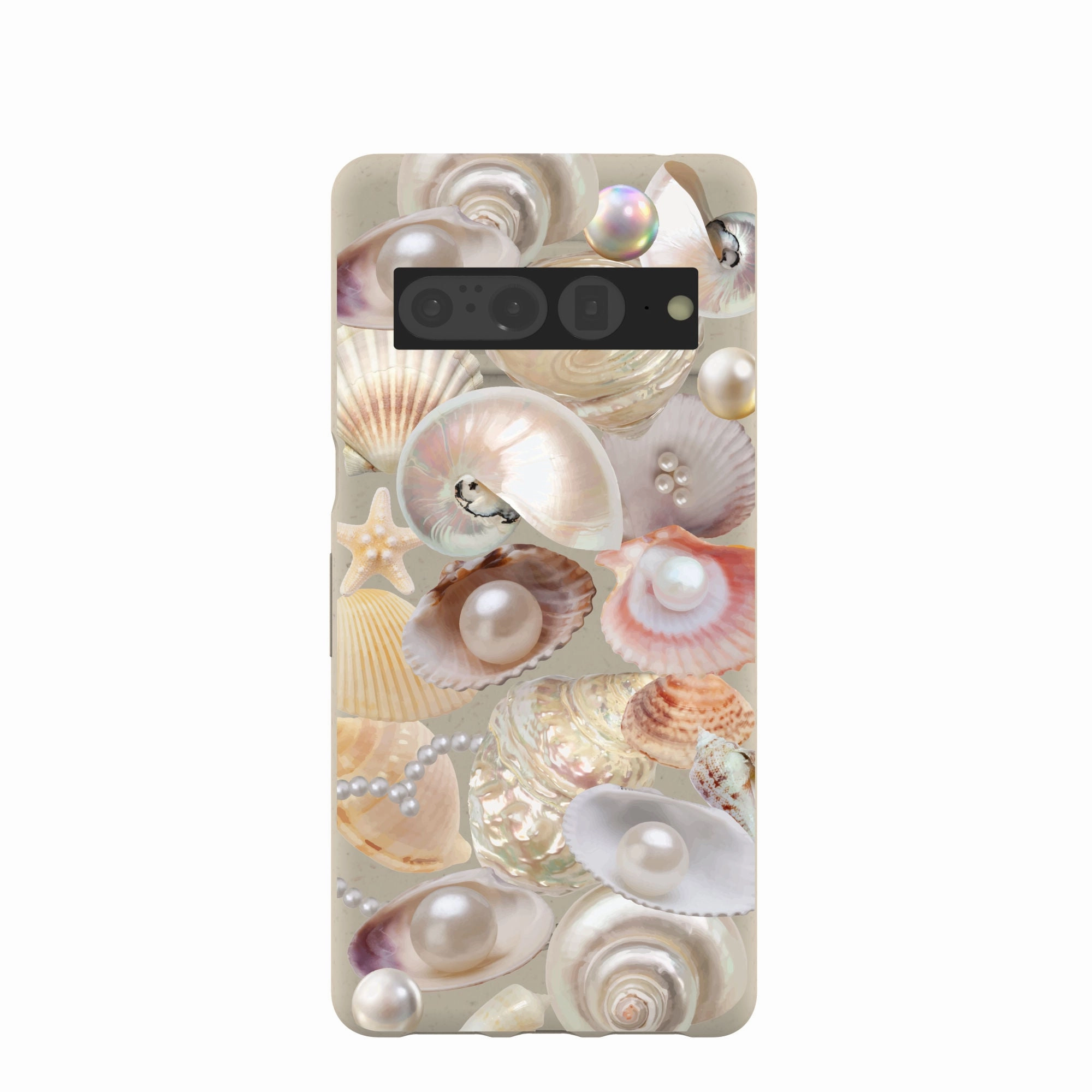 London Fog Sea Gems Google Pixel 7 Pro Case Hybrid Build Texture Portable Fit