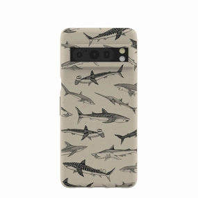Smooth Look Texture Portable Accessory London Fog Shark World Google Pixel 8 Pro Case