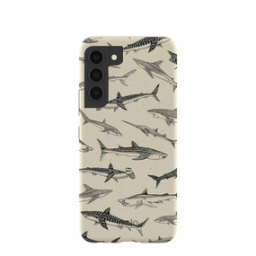 Trendy Texture London Fog Shark World Samsung Galaxy S22 Case