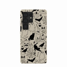 Elegant Texture Layer Portable Protection London Fog Sketchy Spirits Samsung Galaxy S25 Ultra Case