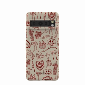 Fashion Statement Flexible Edge London Fog Spooky Dinner Party Google Pixel 8 Pro Case