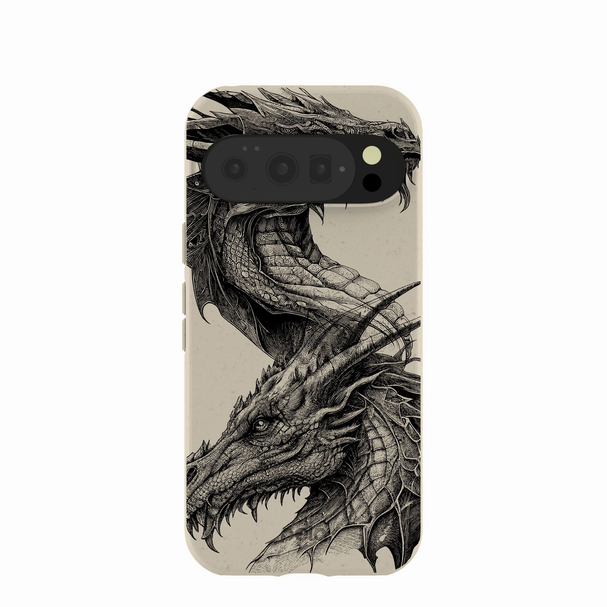 London Fog Twin Dragons Google Pixel 10/10 Pro Case Strong material