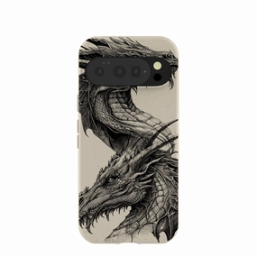 London Fog Twin Dragons Google Pixel 10/10 Pro Case Strong material