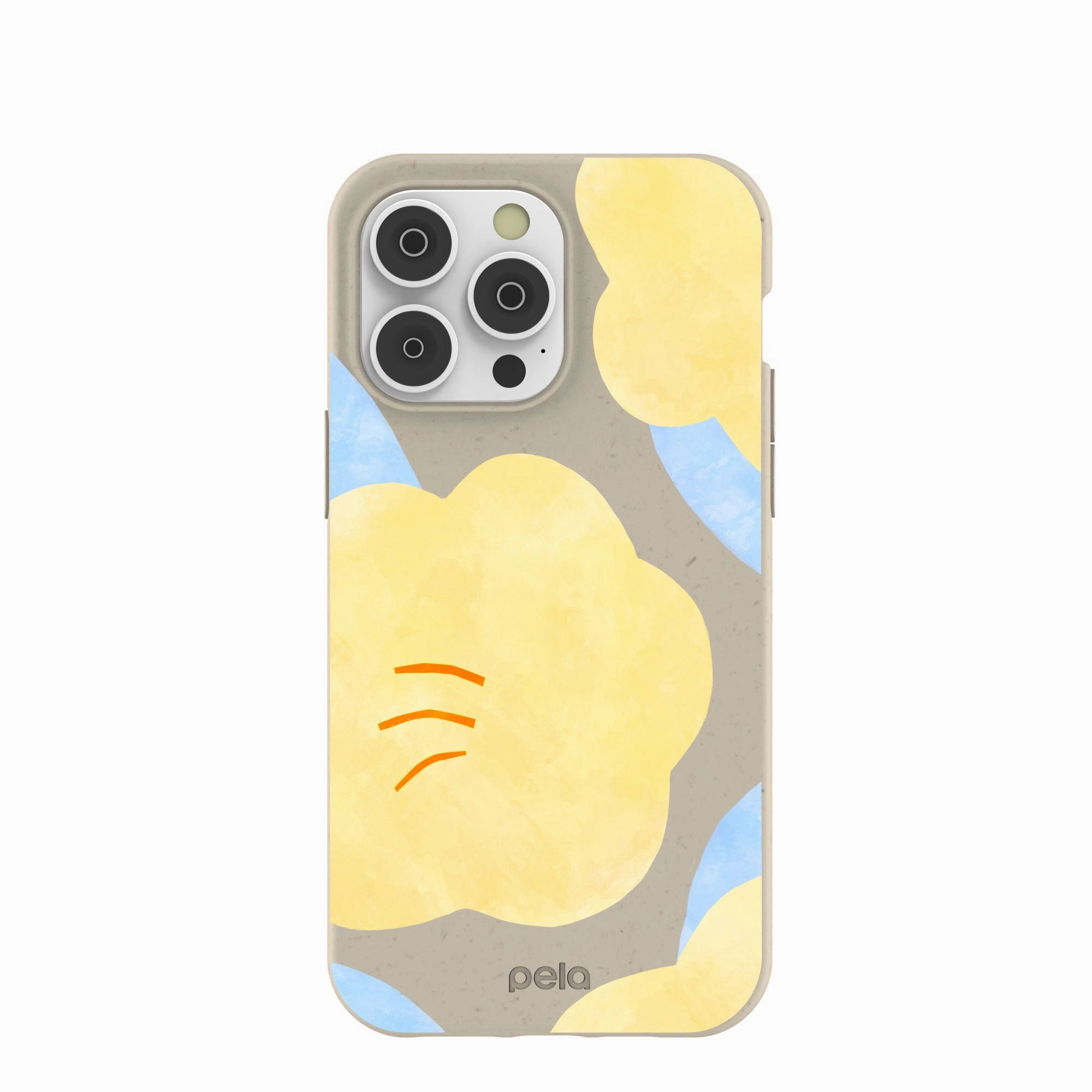 London Fog Yellow Flowers iPhone 14 Pro Max Case Modern Function