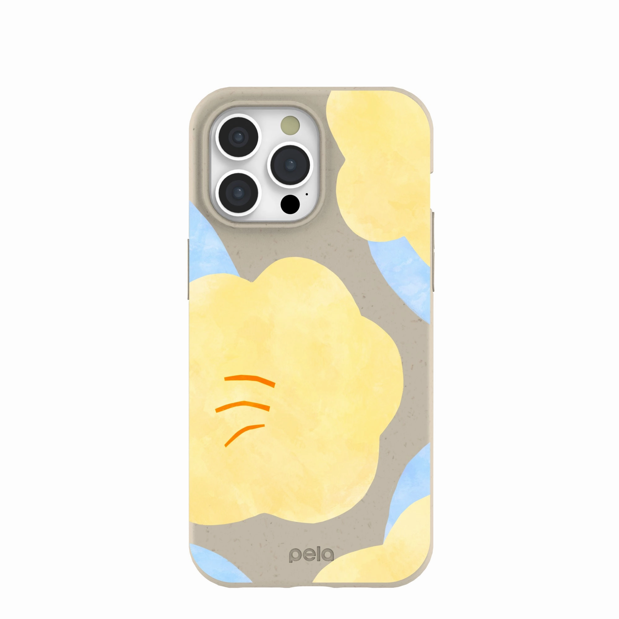 London Fog Yellow Flowers iPhone 15 Pro Max Case Modern Grip Design