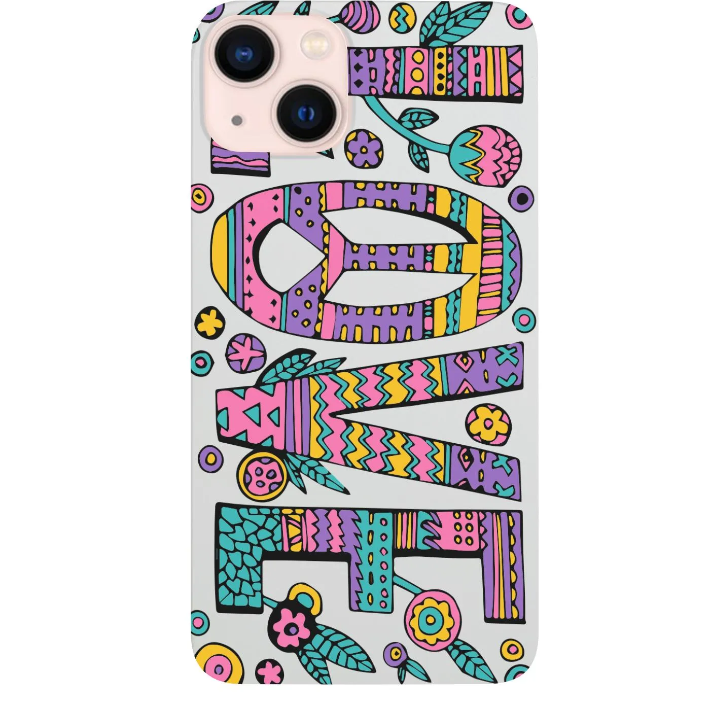 Love 2 - UV Color Printed Phone Case Smooth Feel Surface Comfort Layer Texture