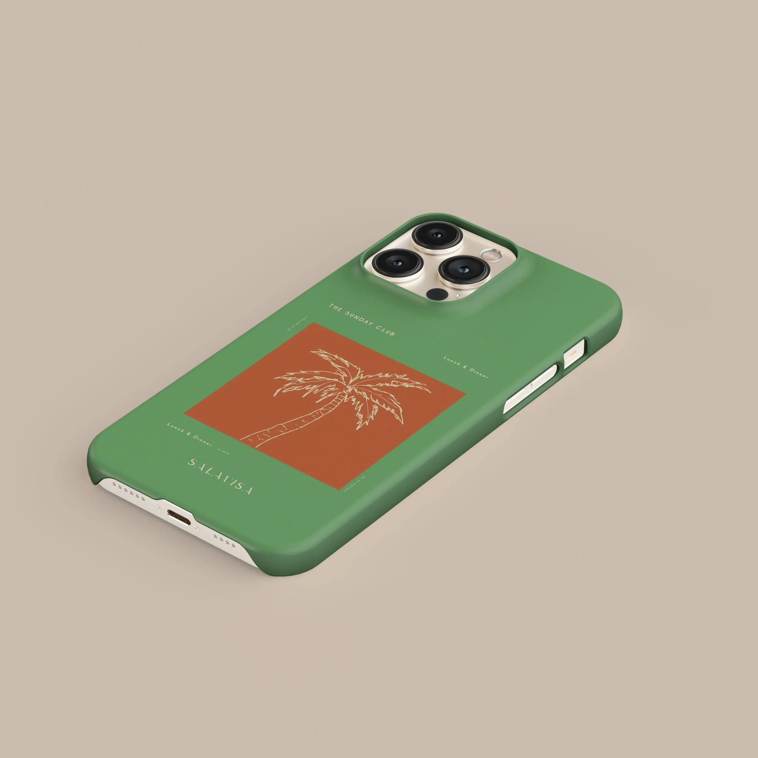 Elegant Texture Layer Easy Grip Lunch and Dinner Phone Case
